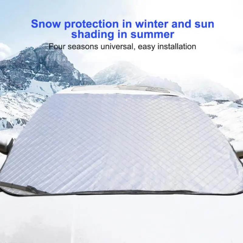 

Car Snow Gear Winter Anti-frost Anti-freeze Snow Cover Sun Block Sunscreen Insulation Car Coat Sunshades Exterior Accessories