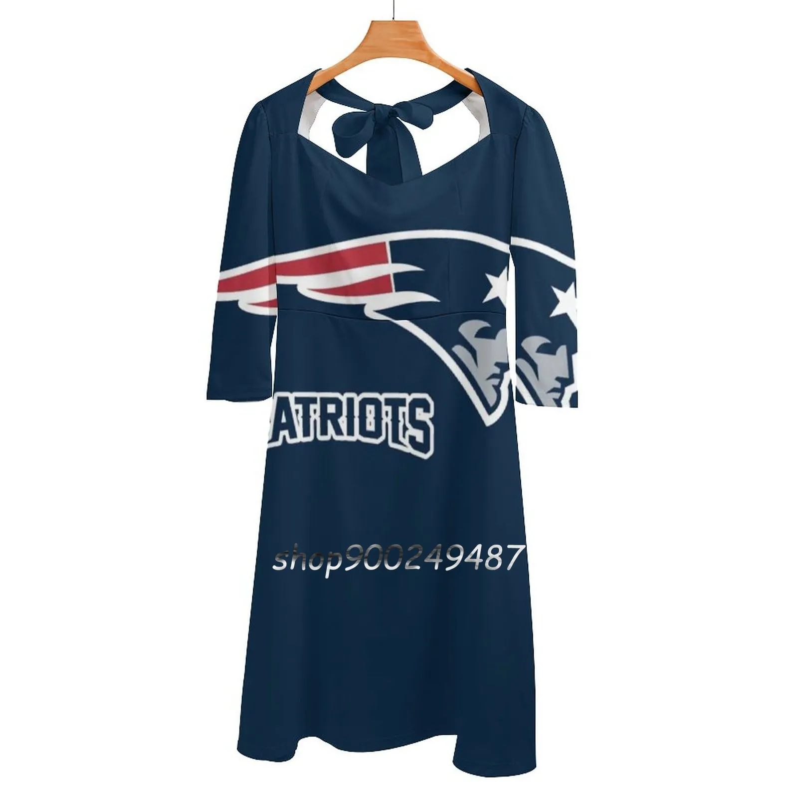 

Красивое элегантное платье Patriot, женское корейское милое платье с квадратным воротником, футбольное платье