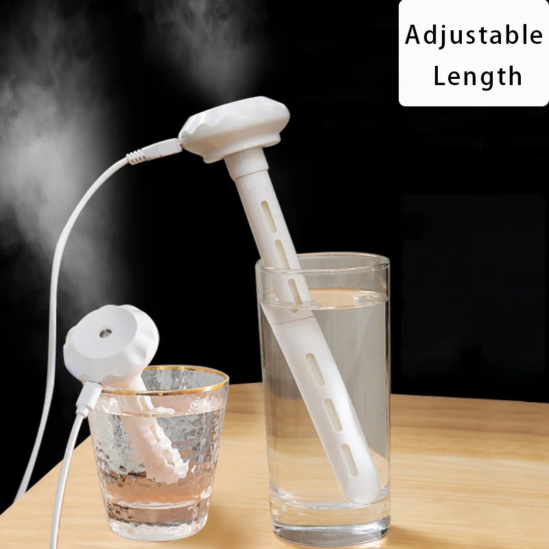 USB Essential Oil Diffuser Car Purifier Aroma Anion Mist Maker With Romantic Light USB Mini Ultrasonic Air Humidifier LED Lamp