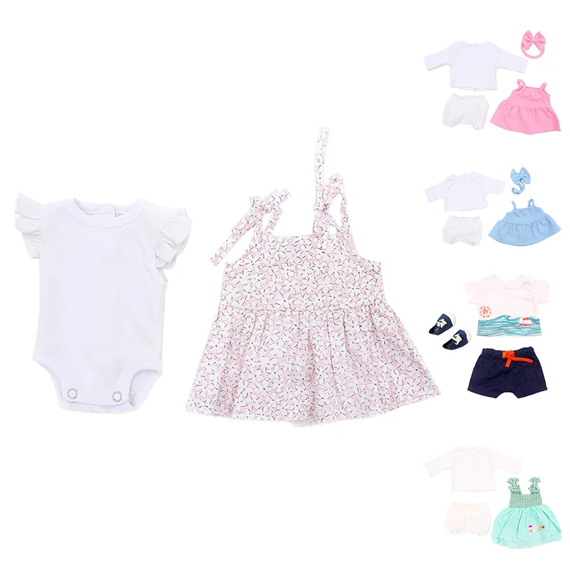 

16 Inch Simulation Rebirth Doll Clothes Doll Dress Reborn Baby Clothes Baby Doll Accessories