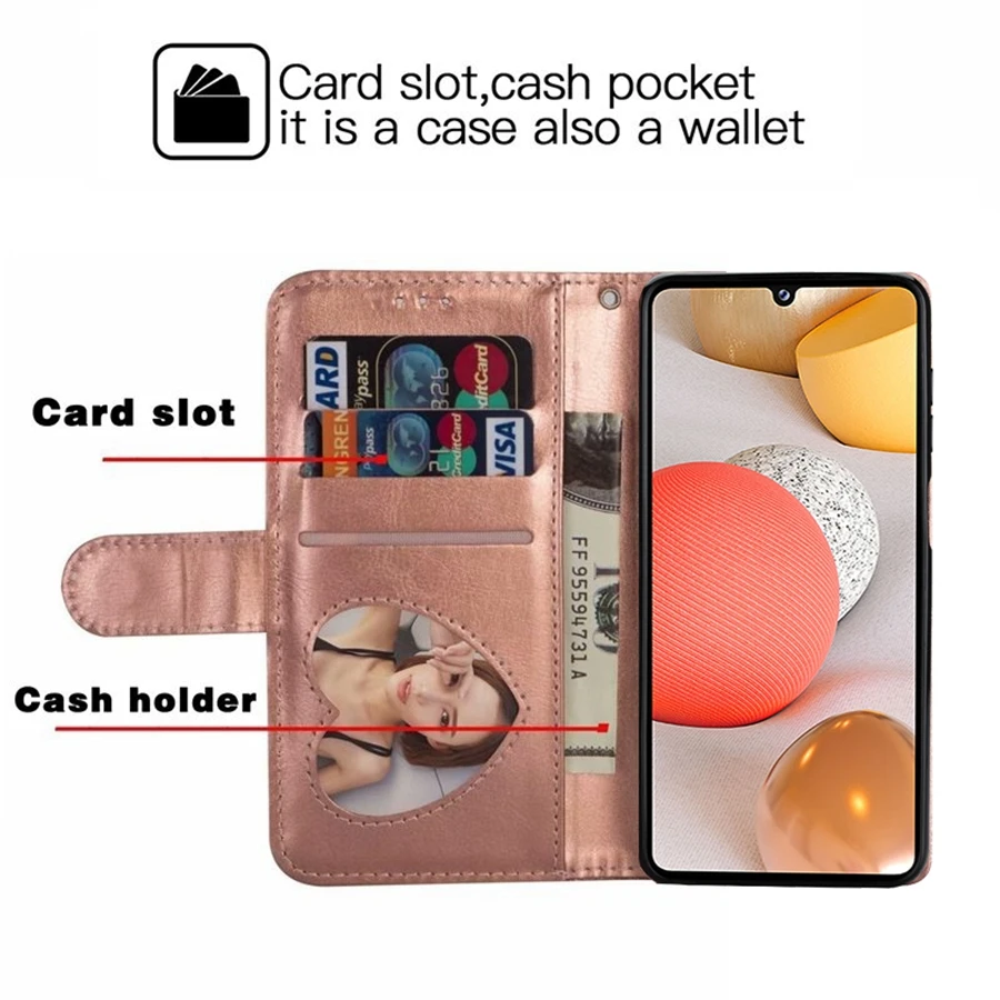 Wallet Glitter Leather Case For Samsung Galaxy A12 A13 A14 A23 A33 A34 A51 A52 A53 A54 A71 S23 Ultra S22 S21 FE S20 FE S10 Plus