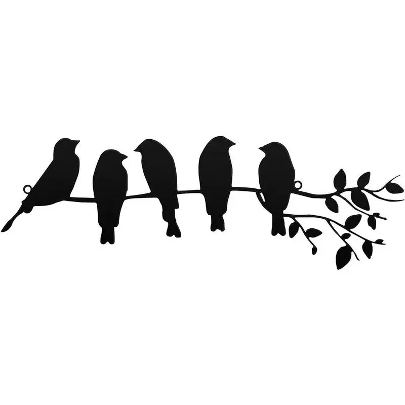 

Metal Bird Wall Decor Art Humming Bird Picking Wall Art Abstract Posters Prints For Living Room Decor Wall Pictures Accessories