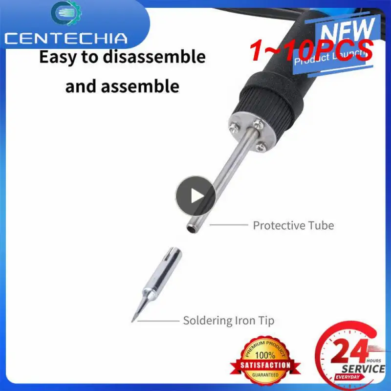 

1 ~ 10 шт. Новый Электрический паяльник с регулируемой температурой 220 В 110 В 60 Вт сварочный фотоэлектрический паяльник для ремонта наконечников