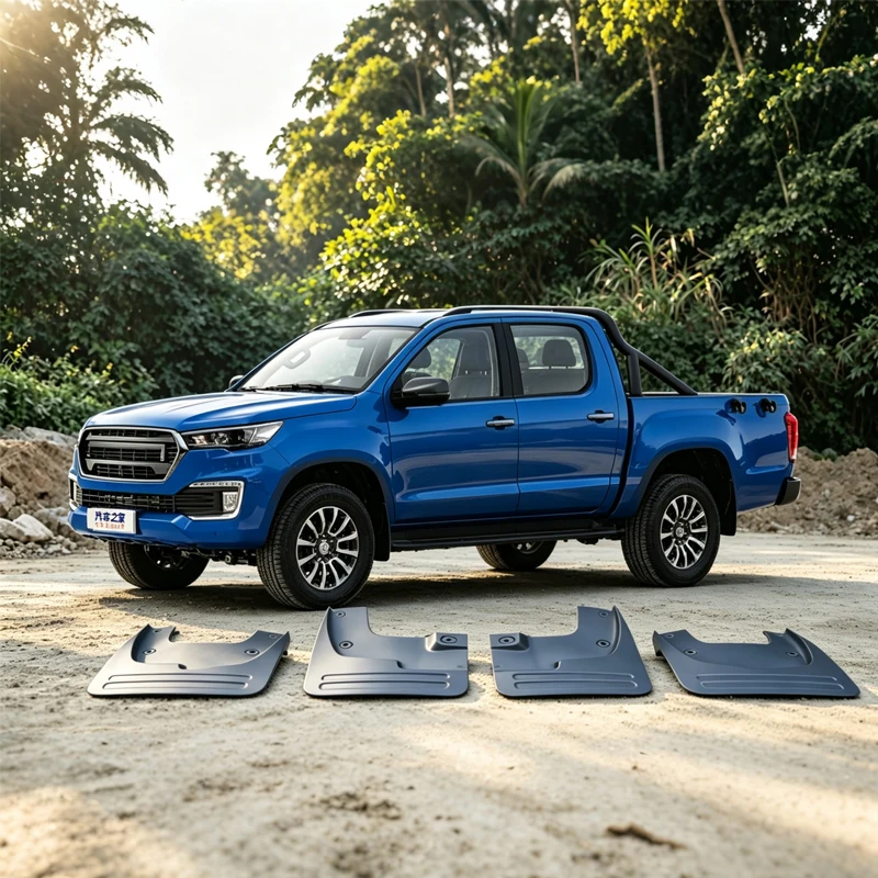 Брызговики из АБС-пластика для FOTON TUNLAND G7 2025-2026: Премиальная защита от грязи, износостойкие, аксессуар для защиты кузова (art.: 3920dbead38cb) - 3920dbead38cb
