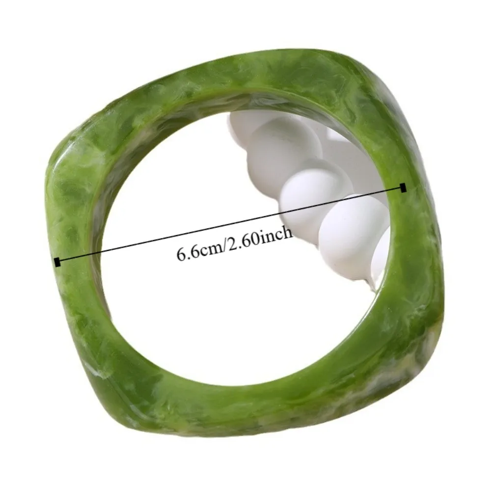 Дизайн меньшинств блестящий акриловый браслет волнистый преувеличенный