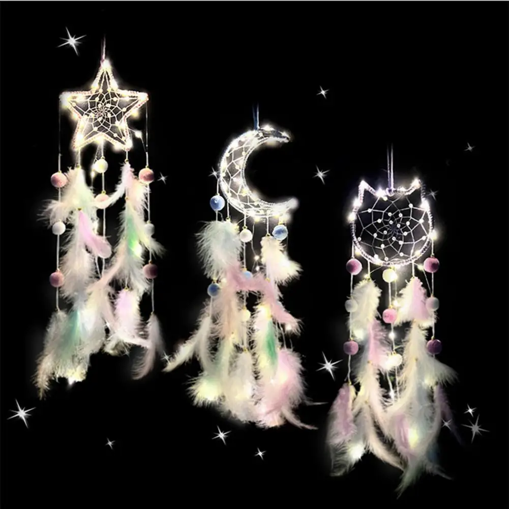 Ловец снов для спальни ручной работы в стиле бохо с красочной планкой комнаты