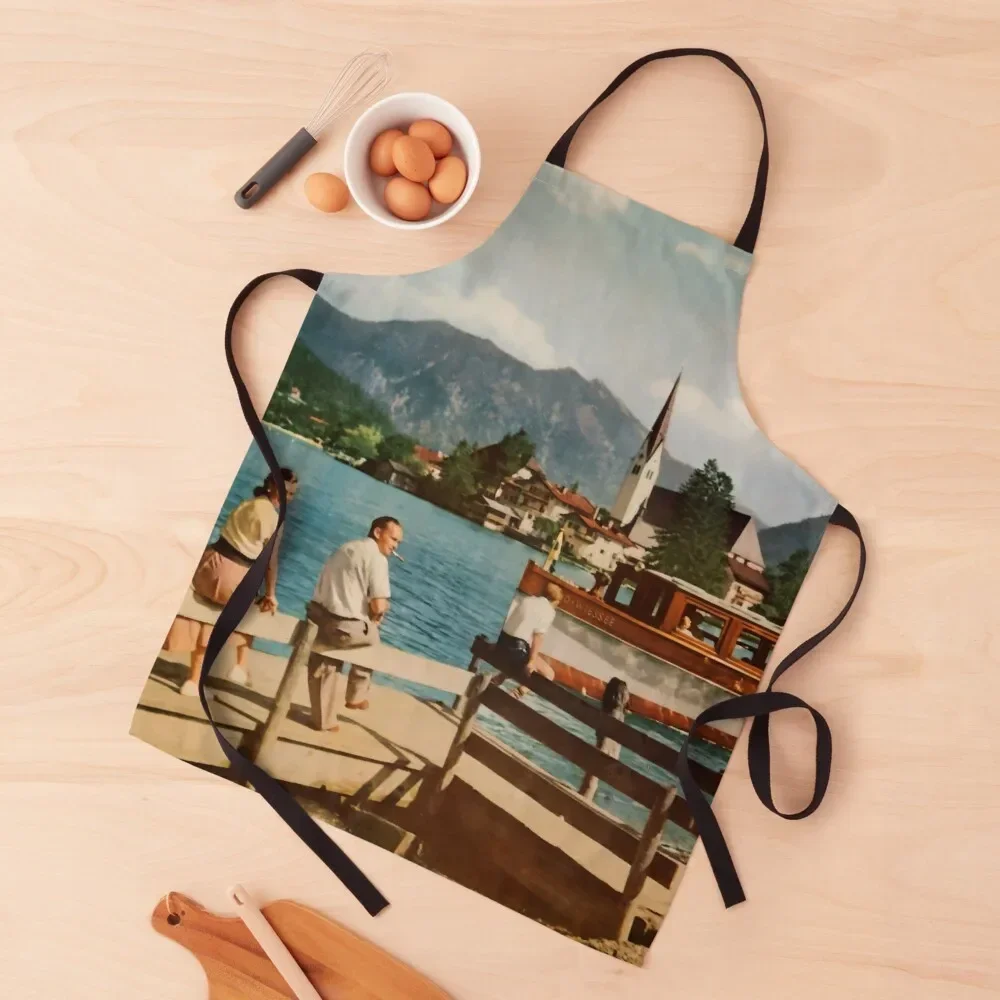 Классический фартук Tegernsee Bayerische Alpen в стиле ретро кухонная одежда женские