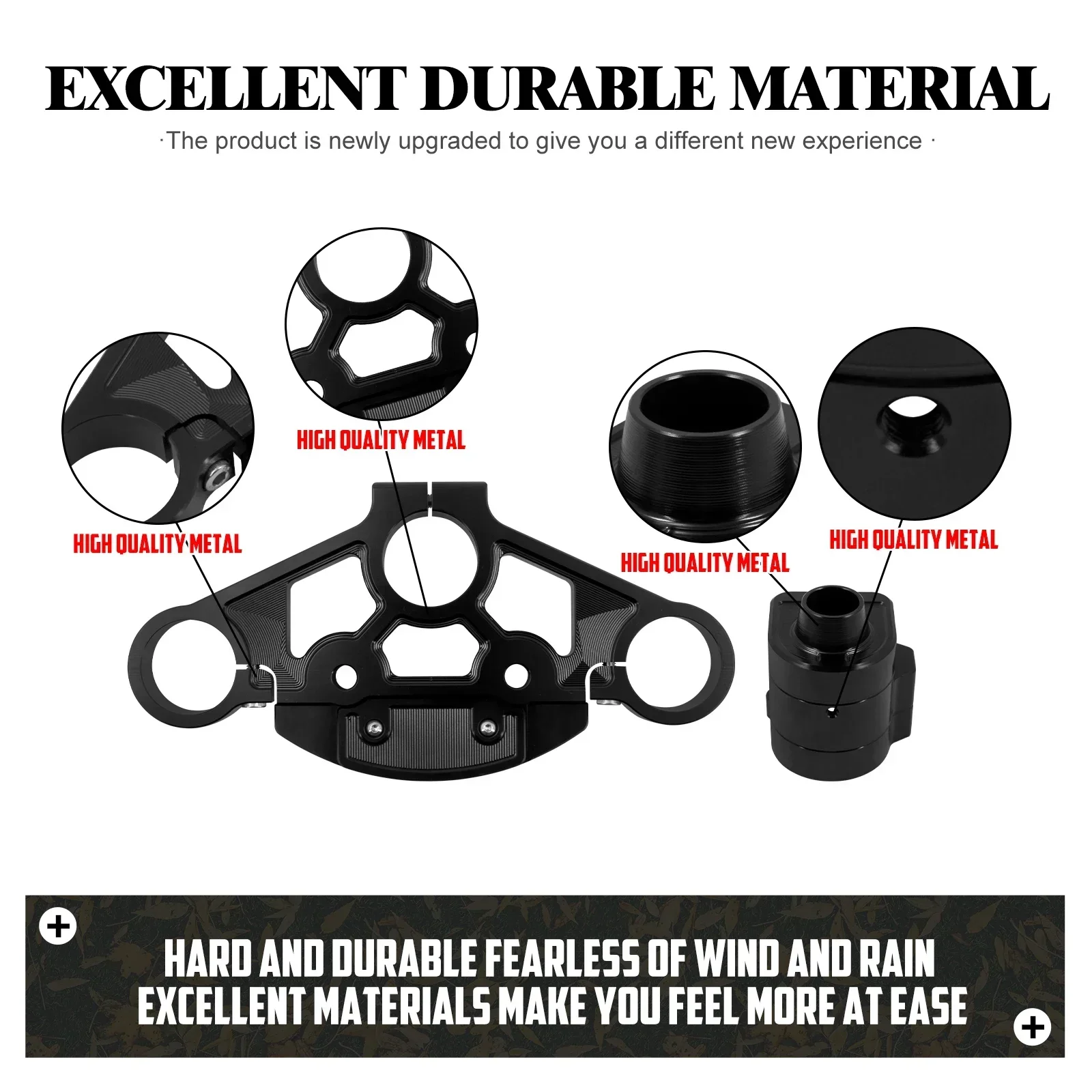 Мотоциклетный верхний тройной зажим для дерева комплект стояк на руль + крышка