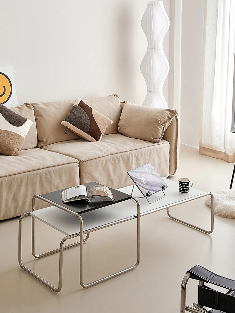 Кофейный столик Lazio в нордическом минималистичном дизайне длинный кофейный из