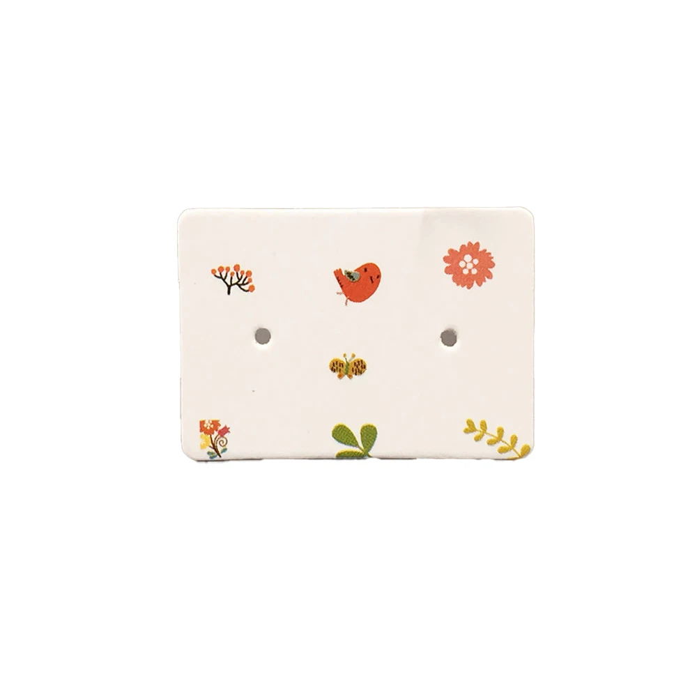 

Бумажные держатели для сережек 100 шт.