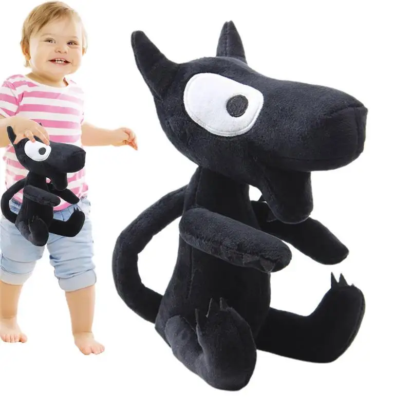 

Stuffed Black Toy Soft Fluffy Hugging Decor Soft Doll Toy Hot Movie Character Black Friend 20cm For Sofa Home