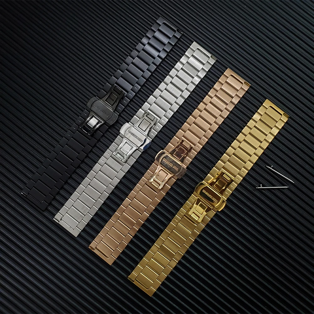 Металлический браслет из нержавеющей стали для Garmin Forerunner 55 245 645 vivomove HR/vivoactive 3/