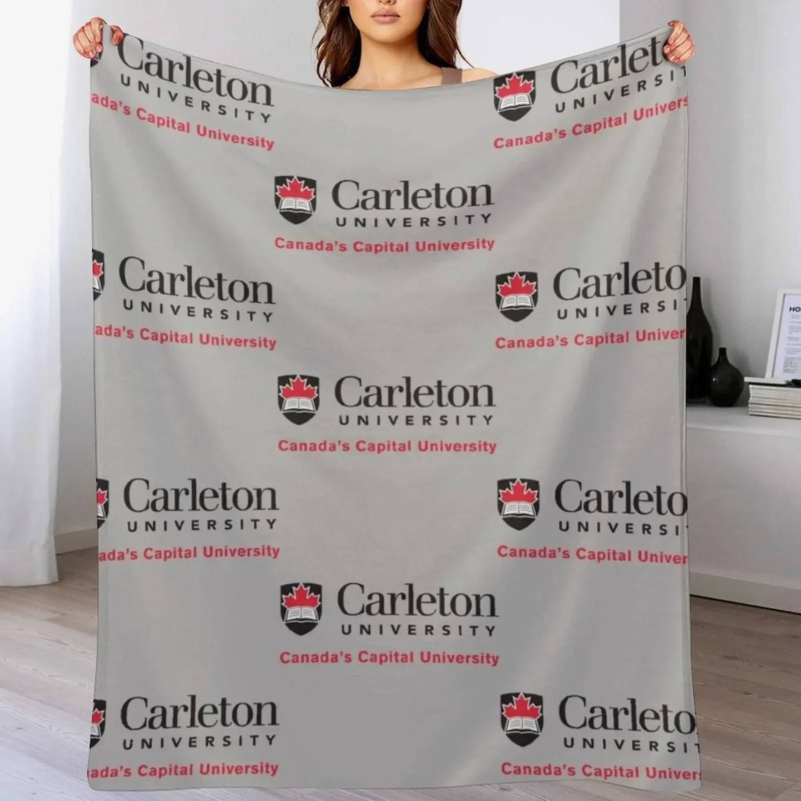 Carleton College Logo2 плед одеяло для кемпинга теплые зимние одеяла диванов