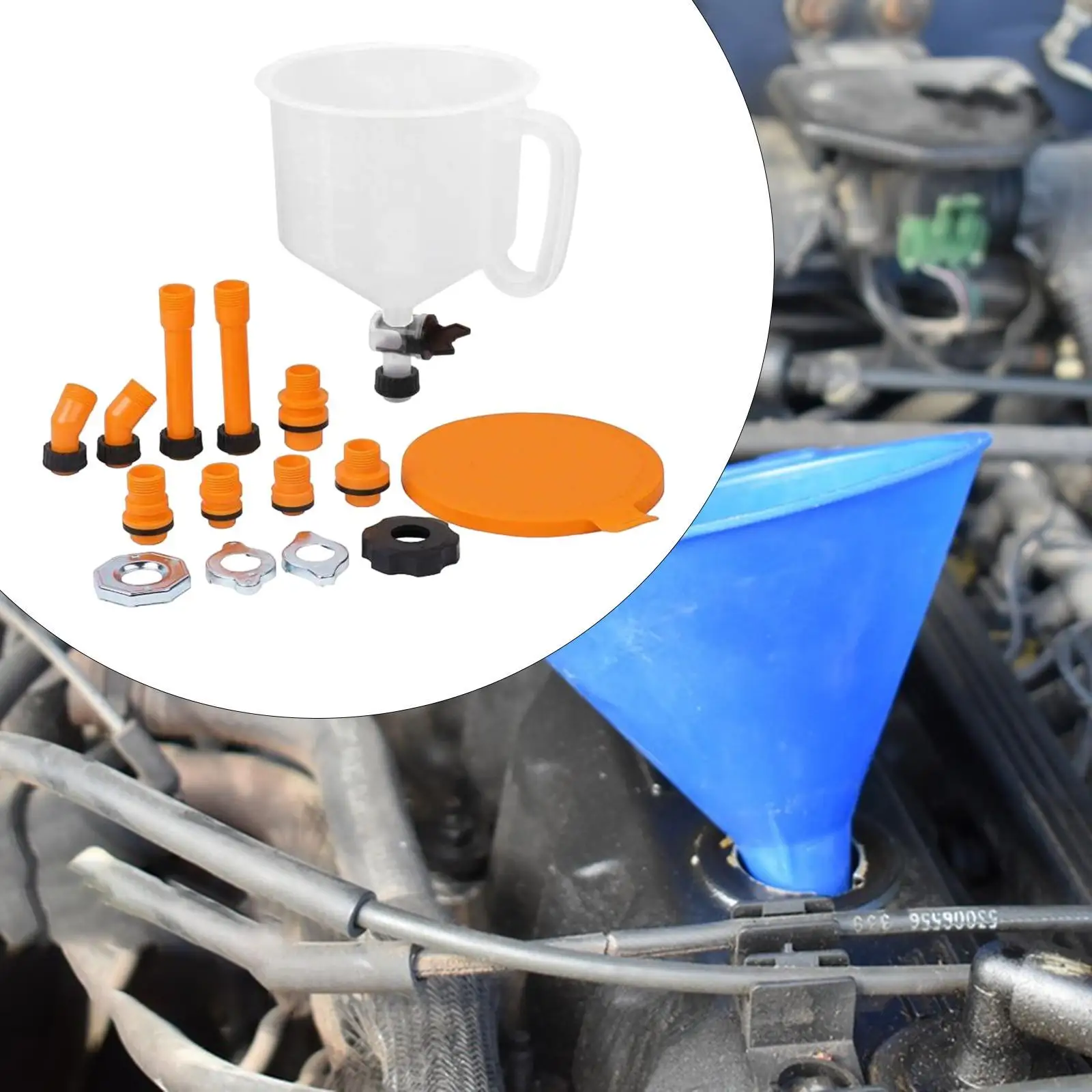 Универсальный набор воронок для наполнения охлаждающей жидкости жидкостью