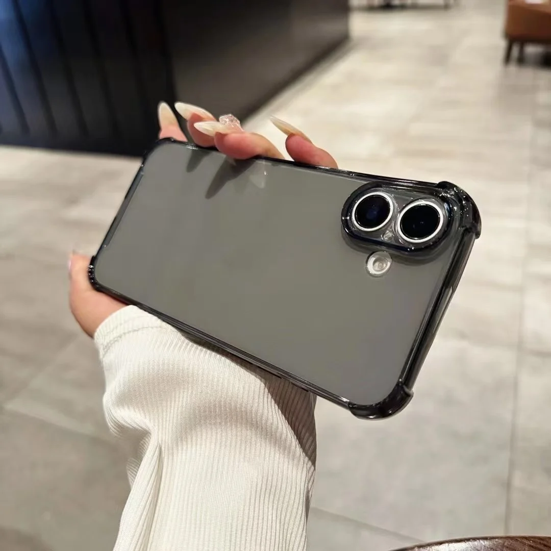 Противоударный прозрачный чехол с подушкой безопасности для iPhone 16 15 14 13 12 11 XSMAX XR