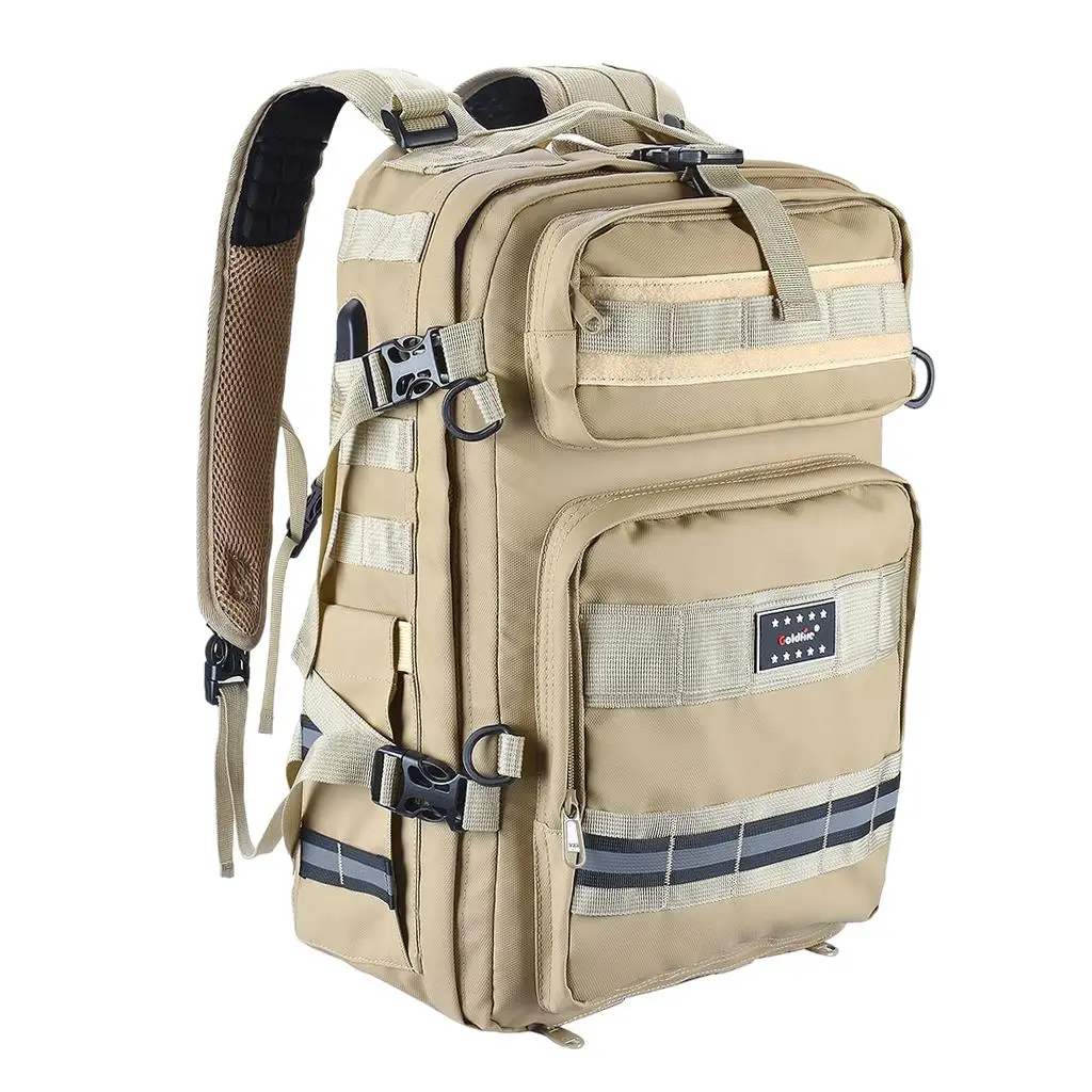 

Motorcycle Helmet Backpack Reflective Strip Hiking Travel Tool Shoulder Bag