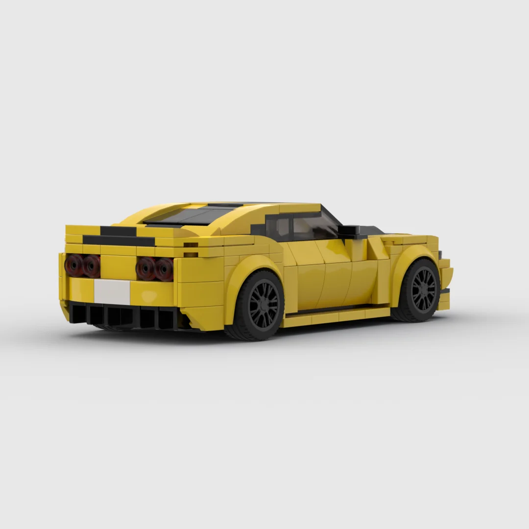 MOC Camaro Racing Sports Car Строительные Блоки-скоростной Чемпион Креативные Гаражные