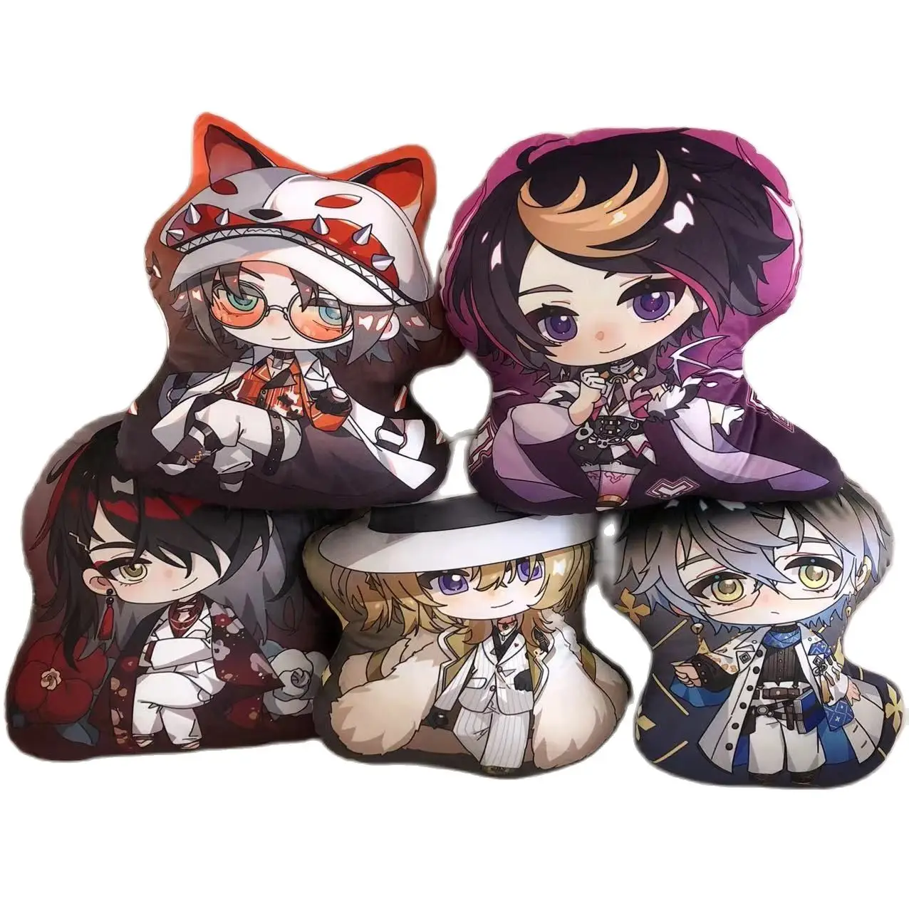 

Soft Vtuber Luxiem Plush Toy Luca Mysta Plushies Ike Vox Shu Doll Bag Pendant Cushion Kawaii Sofa Decorative Pillow Gifts