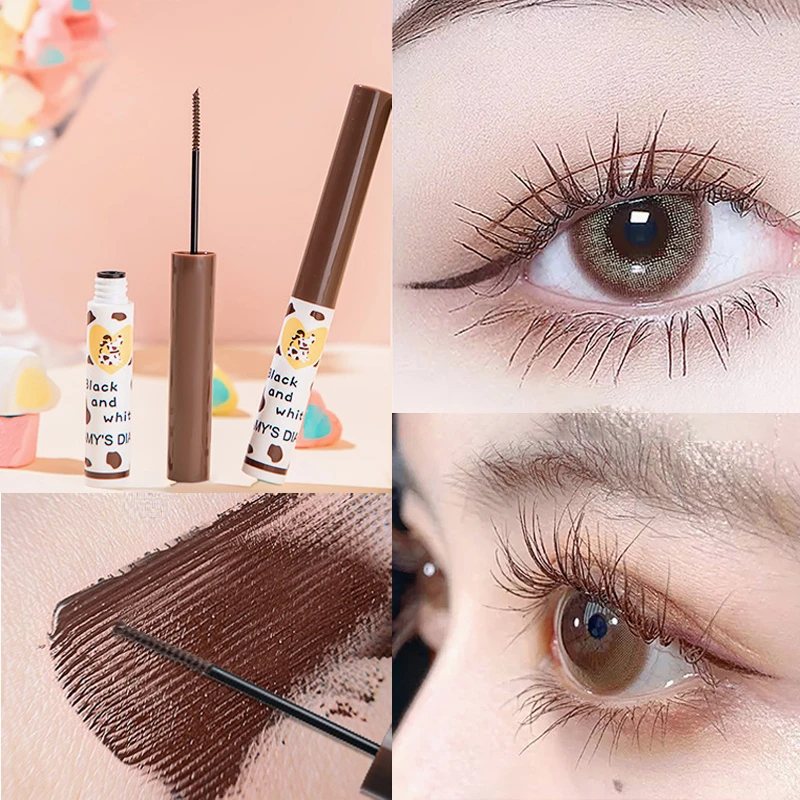 

New Suitable For Beginners Waterproof Thick Long Lasting Natural Curling Mascara Eyelashes Ultra-Fine Non Blooming Makeup