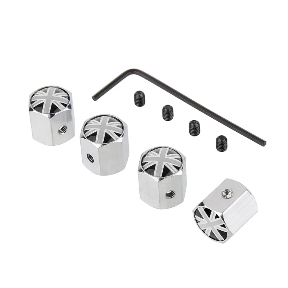 Колпачки клапанов на колеса автомобиля с флагом Англии 4 шт. для Jeep Grand Cherokee Commander