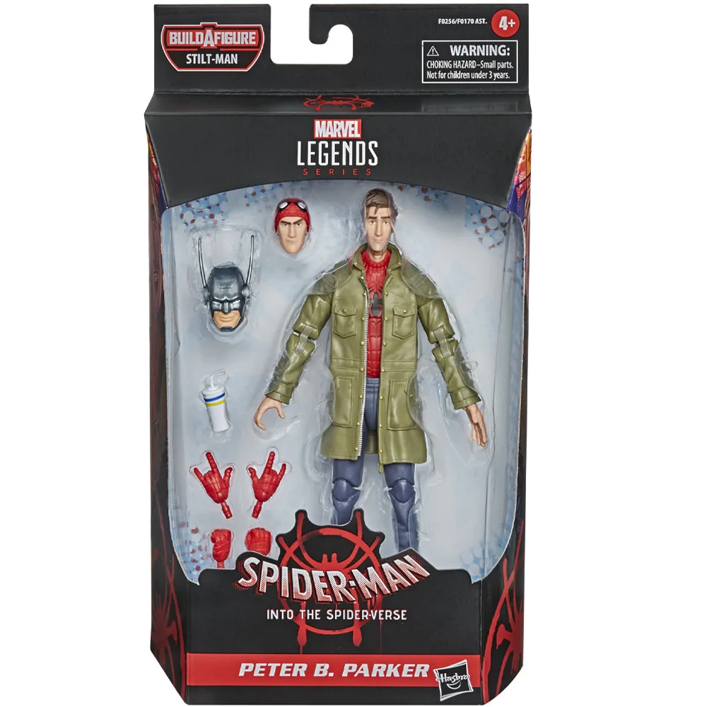

Original Hasbro Marvel Legends Series Spider-Man: Into The Spider-Verse Peter B. Parker 6" Action Figure Collectible Model Toy