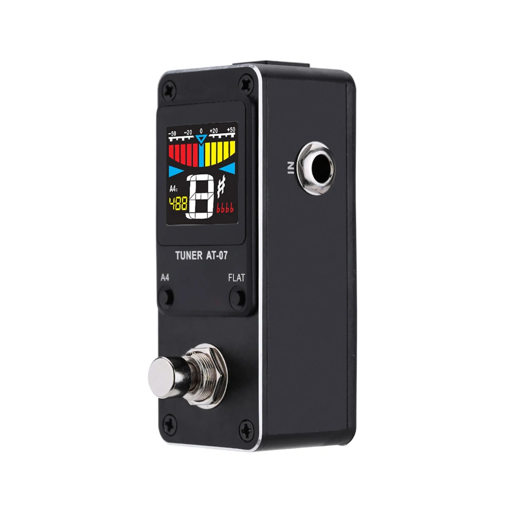 

Mini Foot Guitar Tuner Effect Pedal Chromatic Tuning Metal Shell High-definition Display Pedals Tuners for Studio