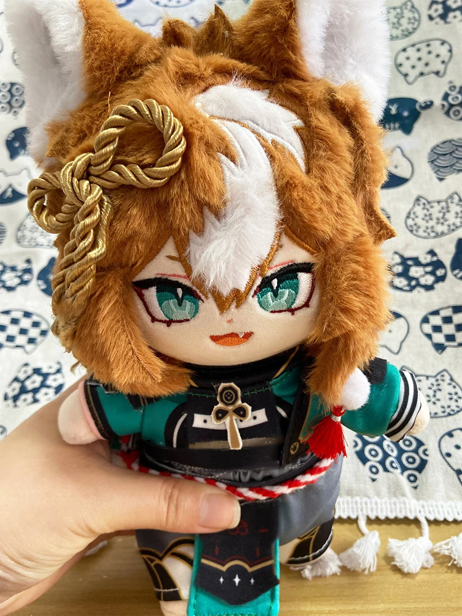 

Genshin Impact Beelzebul Lisa Minci Gorou 20 см, плюшевые куклы с одеждой, мягкие Аксессуары для косплея, подарок