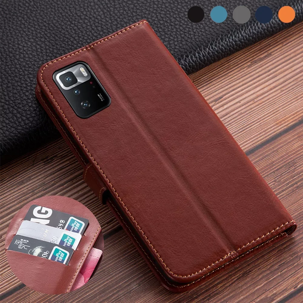 

Luxury Flip book leather case on For Xiaomi Poco X3 GT Cover Poco X3 GT case For Mi X3 GT x3gt 6.6in Soft TPU Card Cover Fundas