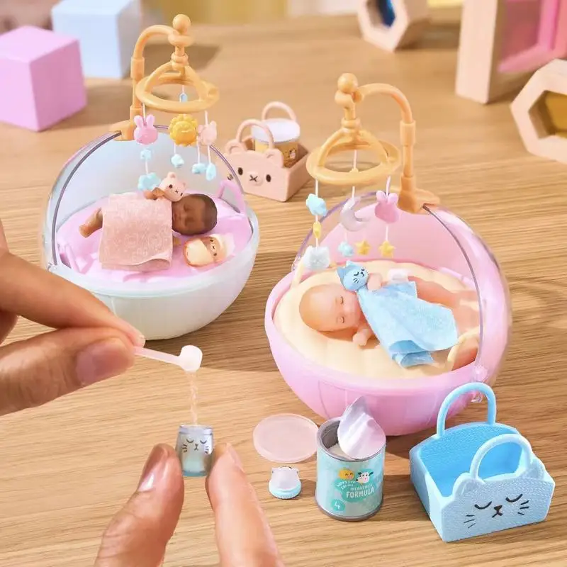 Фото Новые оригинальные мини-фигурки Miniverse Make It Mini Real Baby и Make It Mini Baby 2 Food, коллекционные мини-игрушки в закрытых шарах, украшения, подарок на день рождения для детей №4