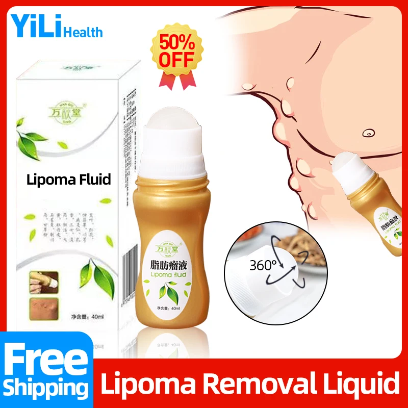 

Lipoma Remover Liquid Fat Mass Cream Subcutaneous Lumps Treatment Medicines Apply To Cellulite Fibroma Plaster 360° Ball Massage