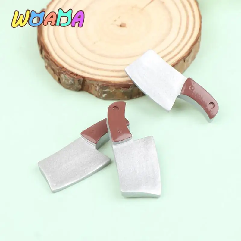 

10pcs 1:12 Dollhouse Miniature Doll Kitchen Resin Mini Kitchen Knife Kitchenware Pretend Play Toys Accessories