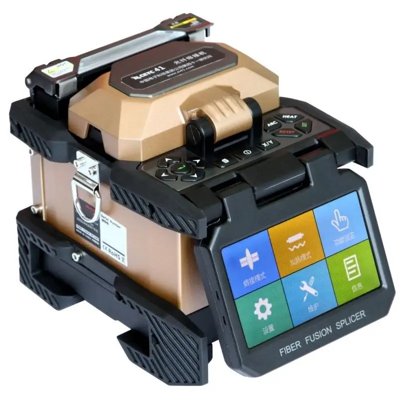 

FTTH Optic Fiber Welding Single mode Fiber Splicing Machine Fiber Optic Fusion Splicer 4/6 motor AV6481