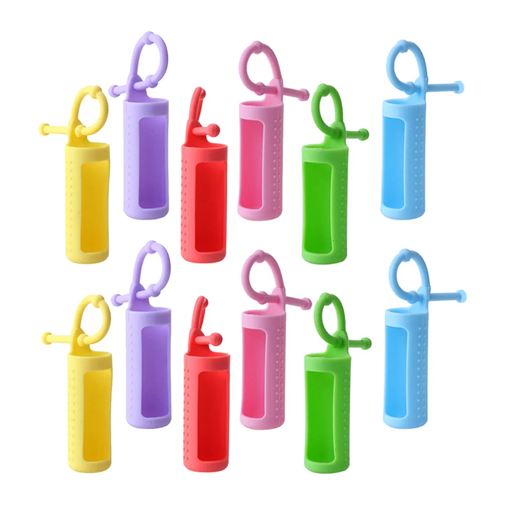 

Bottle Oil Essential Cover Roller Sleeve Silicone Mini Travel Holder Perfume Case Sleeves Roll Chic Bottles Dropper Pot Carrying