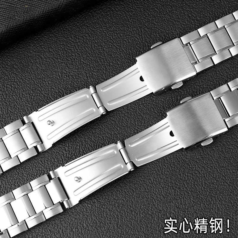 22mm stainless steel strap is suitable for CASIO strap MDV106 374MTP-1374 / 1375 / VD01 fine steel arc bracelet