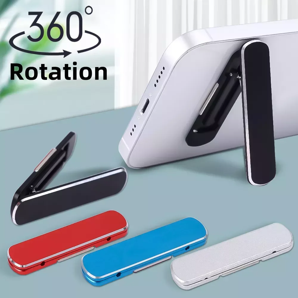 

Rotatable Cell Phone Kickstand Vertical Horizontal Stand 2022 NEW Adjustable Mini Metal Folding Desk Mount Holder