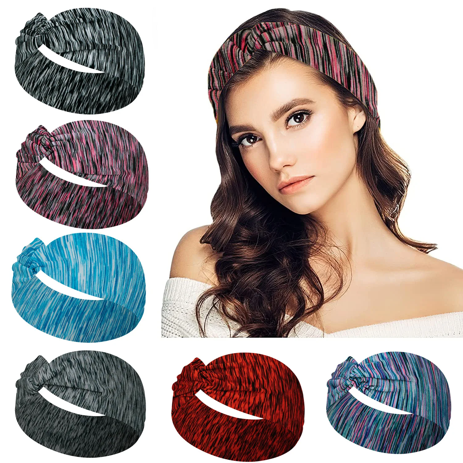 

Спортивная эластичная повязка на голову для мужчин и женщин, аксессуар для волос