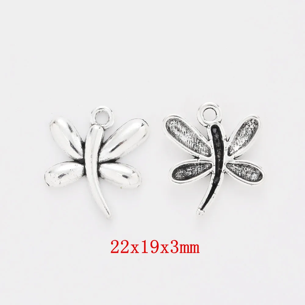 

40pcs dragonfly Craft Supplies Charms Pendants for DIY Crafting Jewelry Findings Making Accessory 159