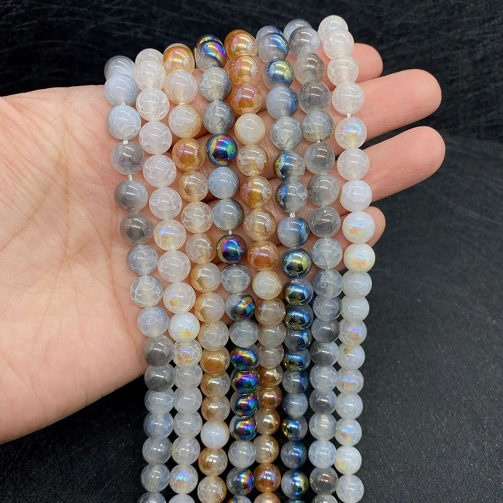 

6/8/10mm Exquisite Tourmaline Onyx Beads Natural Stone Beads Jewelry Making DIY Charm Bracelet Necklace Fashion Accessories
