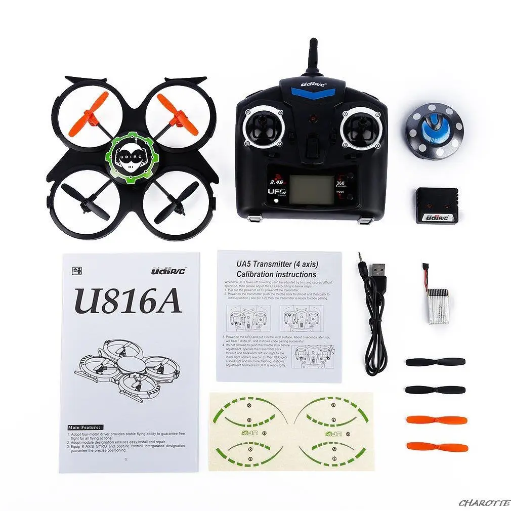 

2.4GHz 4 Channels RC 6 Axis Gyro UFO Aircraft Quadcopter for UDI RC U816A