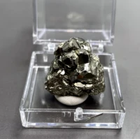 100 natural shiny peru pyrite mineral specimen stones and crystals healing crystals quartz gemstones box size 3 4 cm