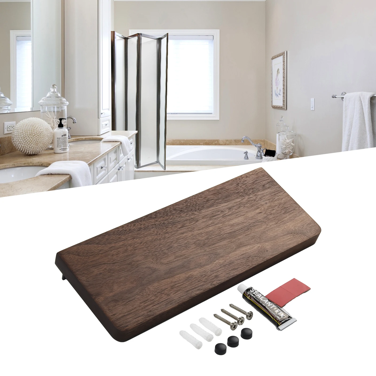 Искусная деревянная стойка для хранения в рустикальном стиле из орехового