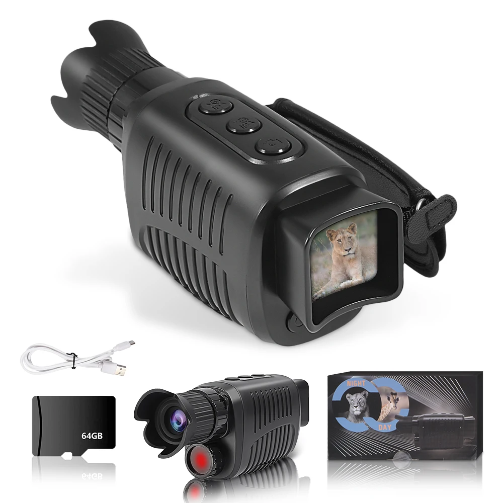 

HD Infrared Night Vision Camera Device Monocular Digital Telescope with Day and Night Dual-use for Outdoor Hunting Travel