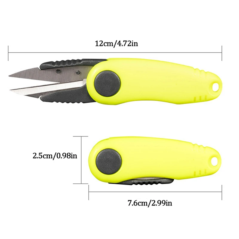 Инструмент с быстрым узлом в форме креветок складные рыболовные ножницы