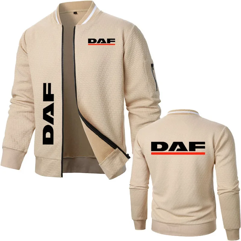 Мужская куртка с принтом грузовика DAF Harajuku флисовая толстовка новинка 2024 мужская