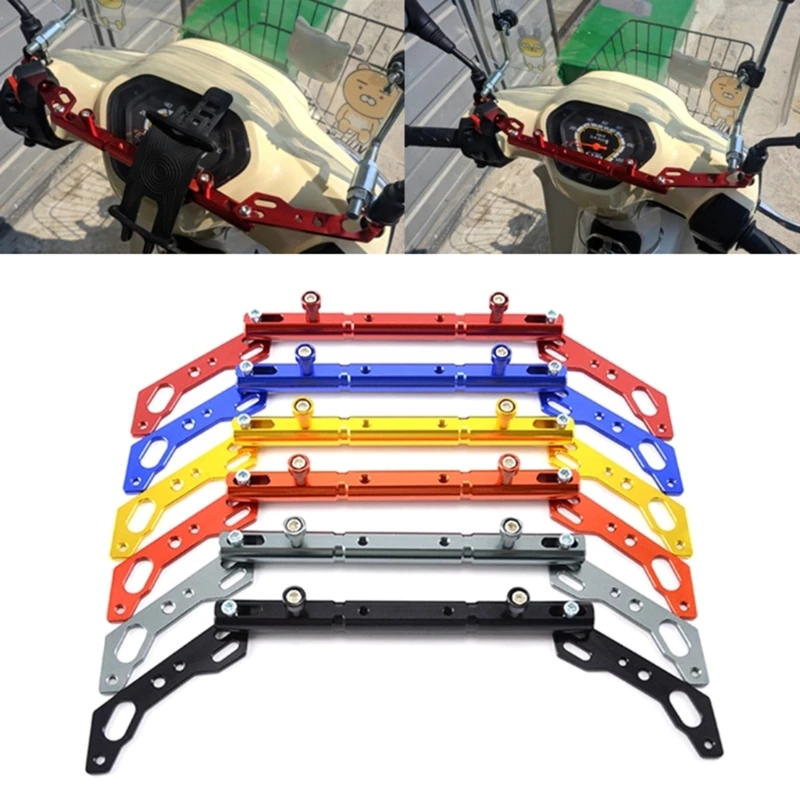 

Motorcycle Handlebar Extender, Lightweight Durable Bicycles Handlebar Extension Bracket for Motorcycle E-Bike Lamp