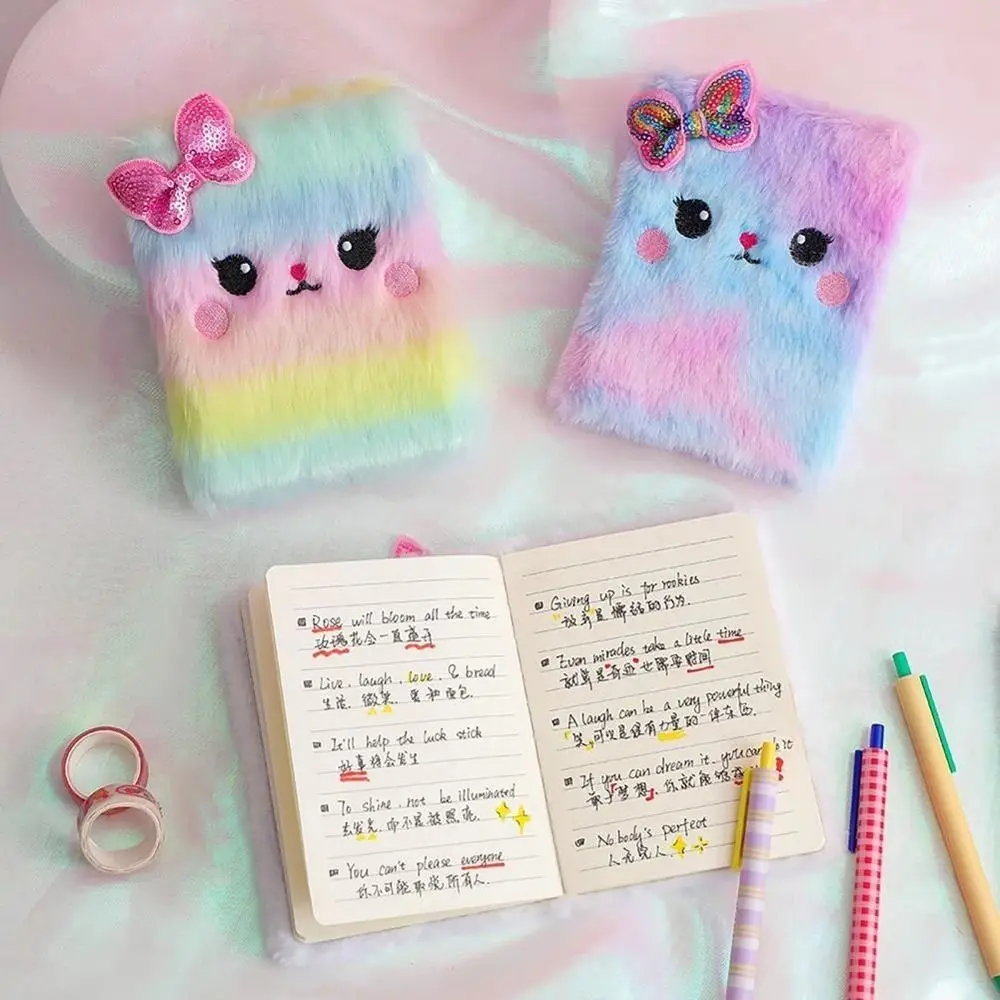 

Handbook Office Supplies Daily Planner Note Book School Stationery Note Pad Cat Plush Notebook Journal Book Diary Book