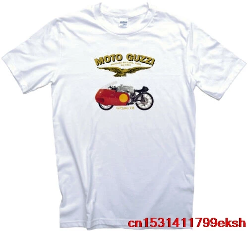 Мотоциклетная футболка Moto Guzzi GP500 V8 Мужские, женские и детские размеры. Байкер