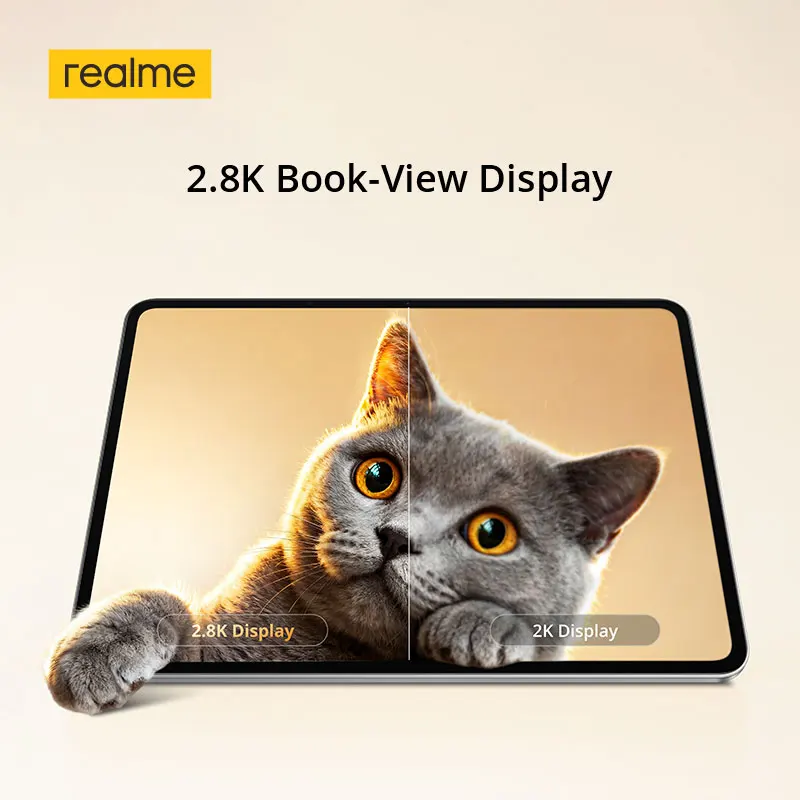 Фото Новый планшет realme Pad 3 5G 256 ГБ, 11.61-дюймовый LCD-дисплей с частотой 120 Гц, процессор Dimensity 7300-Max, аккумулятор 12200 мАч, зарядка 45 Вт, 2.8K, Book-View №4