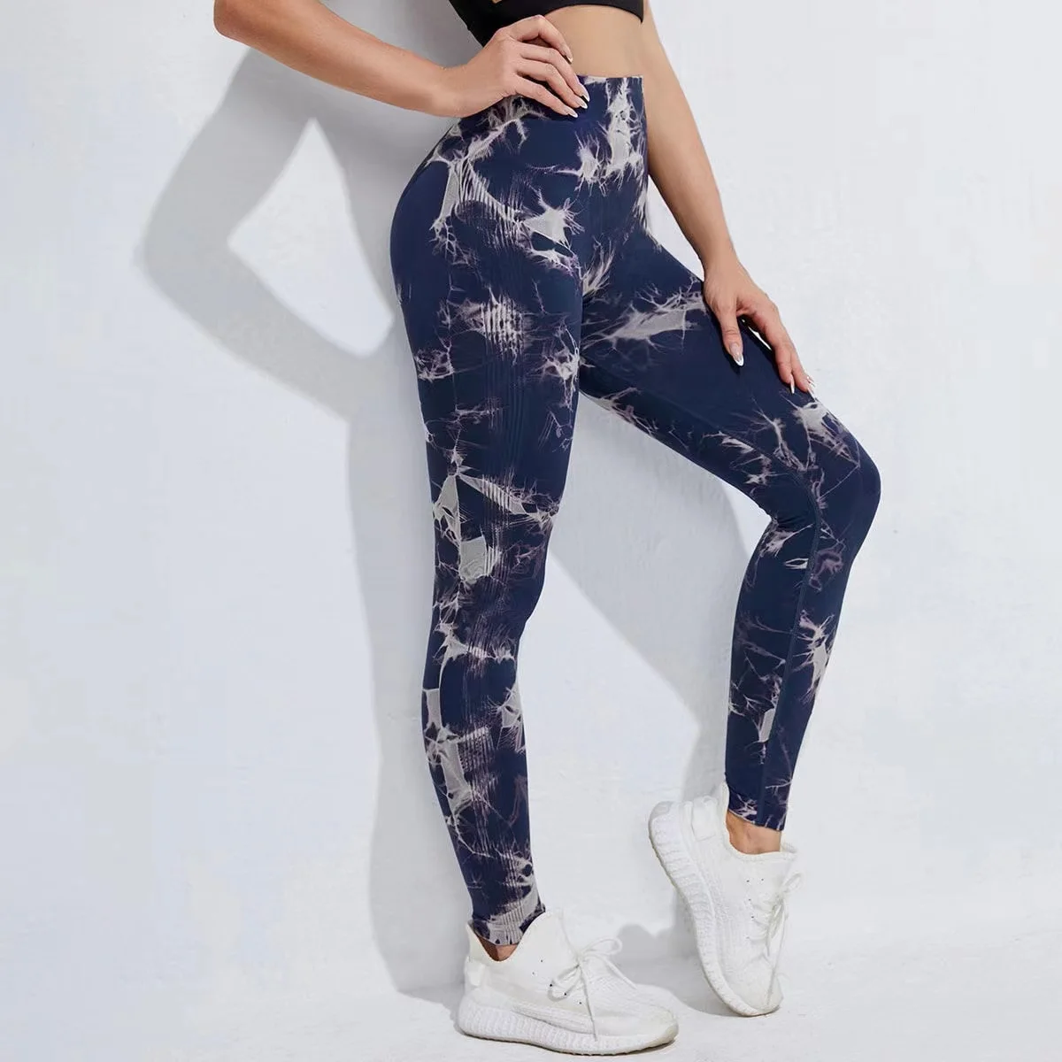 

Women Tie Dye Seamless Leggings Scrunch Fitness Fashion High Waist Yoga Pants Booty Lift Workout Jogging Running Drop Shipping
