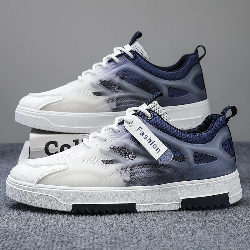 

Men Shoes Breathable Sneakers 2023 Summer Comfortable Mesh Flat Sneakers Lightweight Anti-slip Running Shoes Tenis Masculino